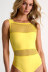 Shan Charlie Grid Mesh High-Neck One-Piece - 42595-13-100